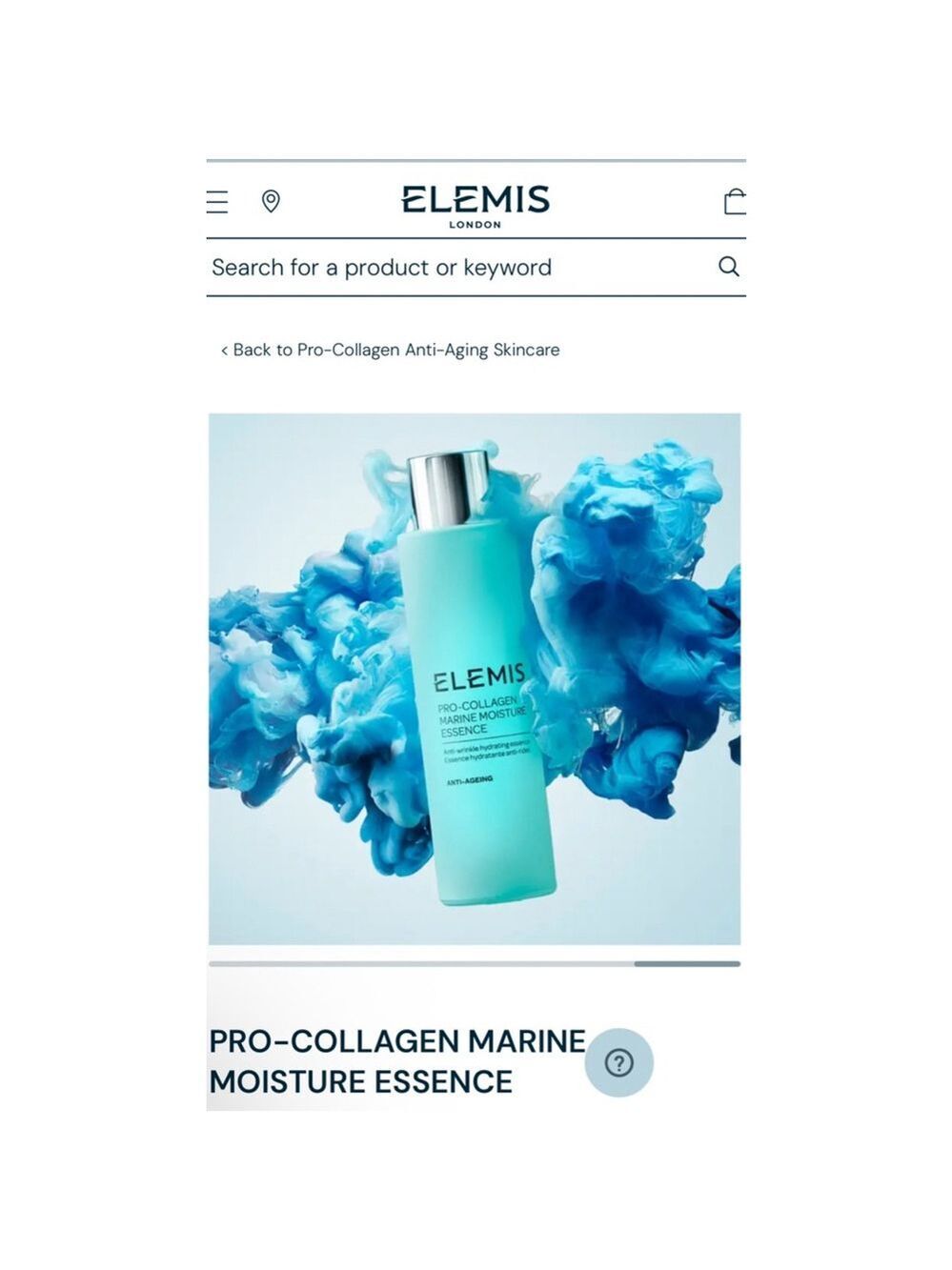 New Elemis Pro-Collagen Marine Moisture Essence 3.3oz $95!